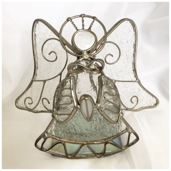 Tea Light Holder ♥️ Angel Harp 🦩 - Picture 2 of 9